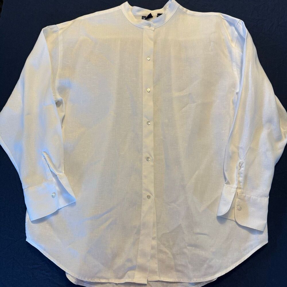 Vintage GAP White Linen Button Up Shirt | Hong Kong | Men’s M
